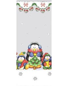 Merry Penguins, Printed Polypropylene bags, 5" x 3" x 11 1/2"