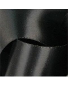 Black, Single Faced Satin Ribbon