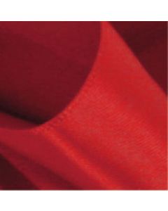 Red, Single Faced Satin Ribbon