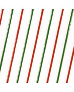 Diagonal Stripe -Red/Green/Gold, Printed Polypropylene bags, 5" x 3" x 11 1/2"