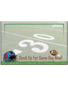 Stock up for Game Day', Seasonal Sign Cards, 7" x 11"