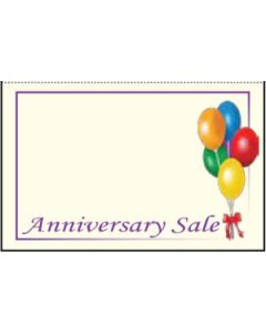 Anniversary Sale', Seasonal Sign Cards, 7" x 11"