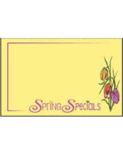Spring Specials', Seasonal Sign Cards, 7" x 11"
