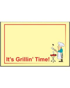 It's Grillin Time', Seasonal Sign Cards, 7" x 11"