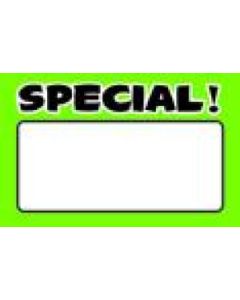 Green/Black Special, Sign Cards, 5-1/2" x 7"