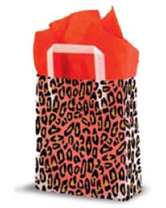 Leopard, Medium Shoppers with Tri-Fold Handles