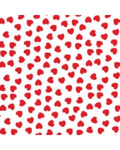 Valentine Gift Wrap, Red Hearts Valentine's Day Linework 