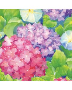 Floral & Tapestries Gift Wrap, Hydrangeas, Florals, Process 