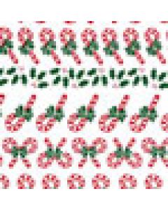 Candy Canes, Printed Polypropylene bags, 4" x 2 1/2" x9 1/2"