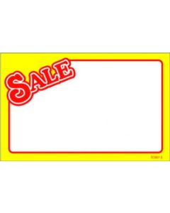 Red Sale w/ Yellow Border, Sign Cards