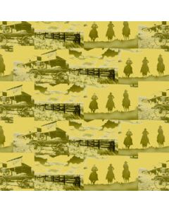 Western & English Gift Wrap, Western Town