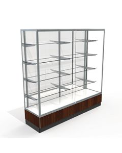 6' Mirror Back, Upright Displays, with lights