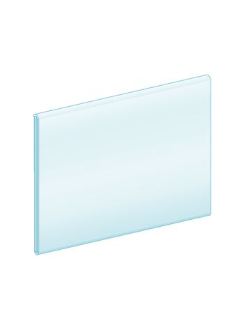 StickNSnap™ Flat Mount, Locking Window 1.25”H x 48”L, Clear, Ticket molding