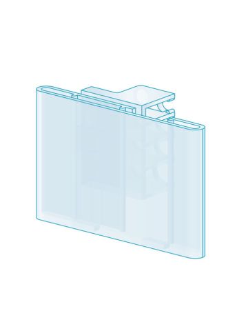 Multi Option Peg Hook Label Holder 1.25”H x 2”L, Clear