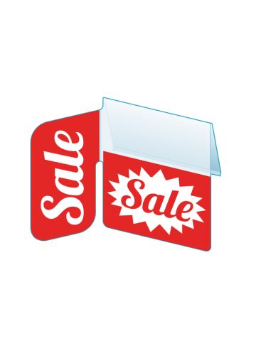 Sale Shelf Talker with Right Angle Flag, 2.5"W x 1.25"H