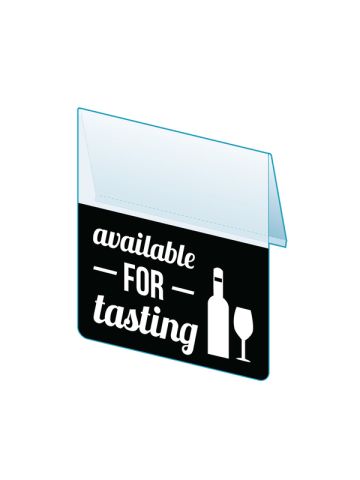 Available for Tasting Shelf Talker, 2.5"W x 1.25"H