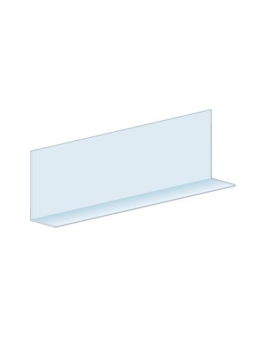 Shelf Divider L-Bracket Display Builder, Clear