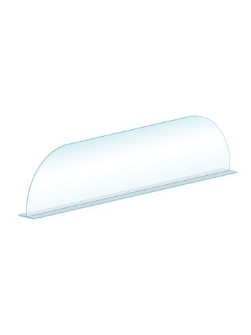 Shelf Divider 2-in-1, 5"H, Clear