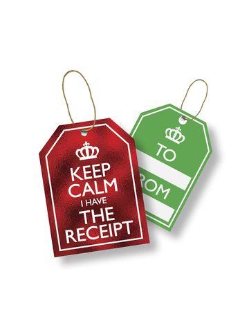 Gift Tags with Strings, Keep Calm Collection, 3-1/2" x 3-1/2"