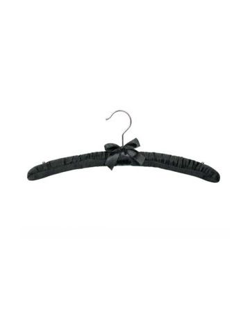 16" Black, Satin Hanger