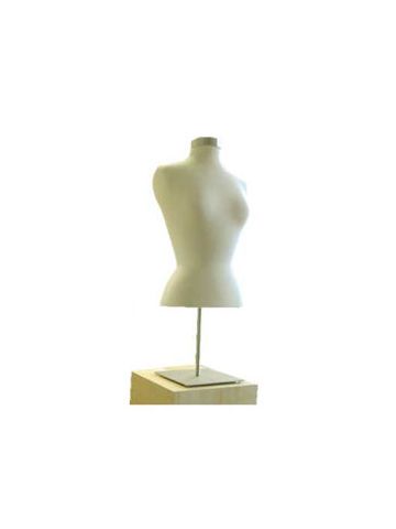 Female Blouse Form Mannequin with Metal Base