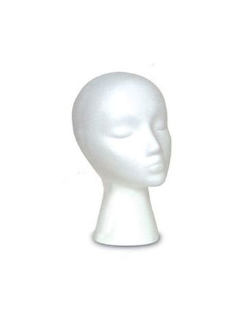 Female White, Styrofoam Head Mannequin