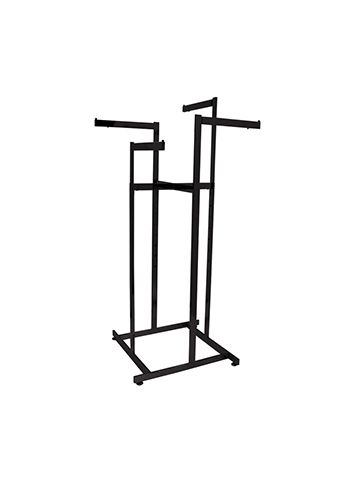 4 Arm Garment Racks, 16" Straight Arm