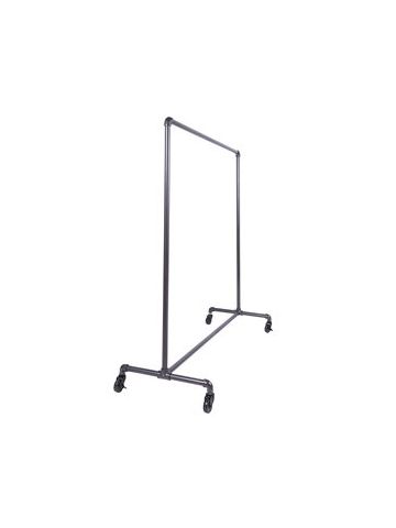 Single Bar Clothing Rack, Grey, 60" wide