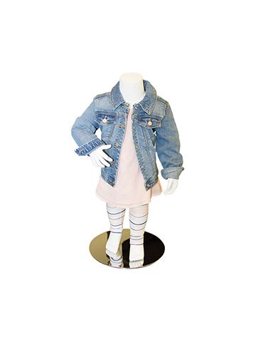 Child/Toddler Headless Fiberglass Mannequin w/Base