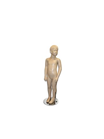 Mannequin Kids Boy Molded Hair, with Face Fleshtone 44"