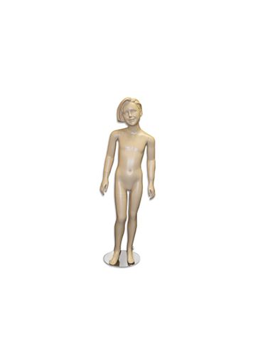 Mannequin Kids Girl Molded Hair, with Face Fleshtone 50"