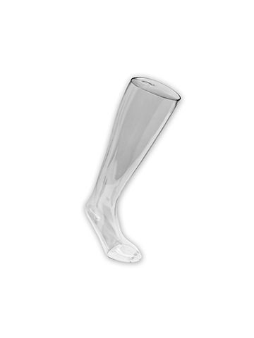 Hosiery Display Clear Leg, Clear Knee High 19" Tall