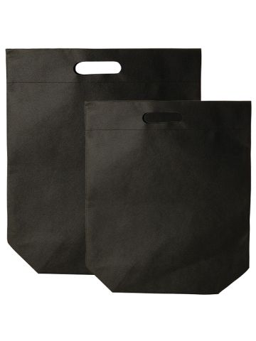 Die cut Reusable shopping bags, Black