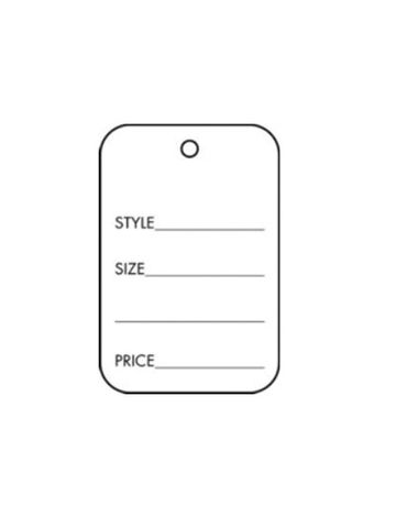 Strung Apparel Tags, 1-1/4" x 1-7/8"