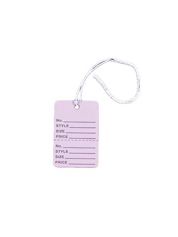 1 1/4" Lavendar, Strung Apparel Colored Tags