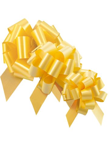 Italian Pom Style Pull Bows, Gold