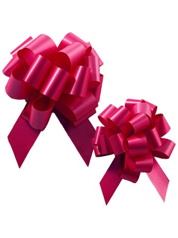 Italian Pom Style Pull Bows, Magenta