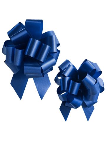 Italian Pom Style Pull Bows, Royal Blue