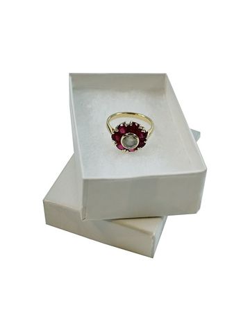 White Swirl Jewelry Boxes, 2-7/16" x 1-5/8" x 13/16"