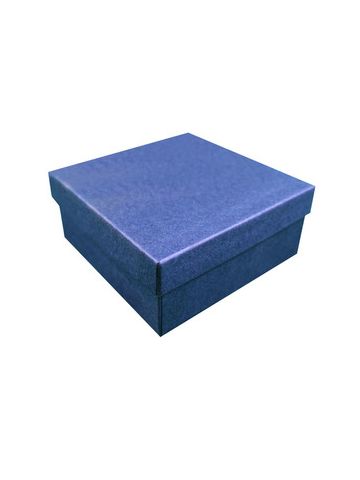 Navy Blue Kraft Jewelry Boxes, 3-1/2" x 3-1/2" x 1-1/2"