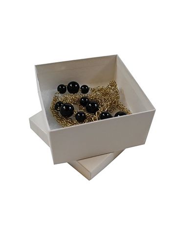 White Swirl Jewelry Boxes, 3-1/2" x 3-1/2" x 1-7/8"