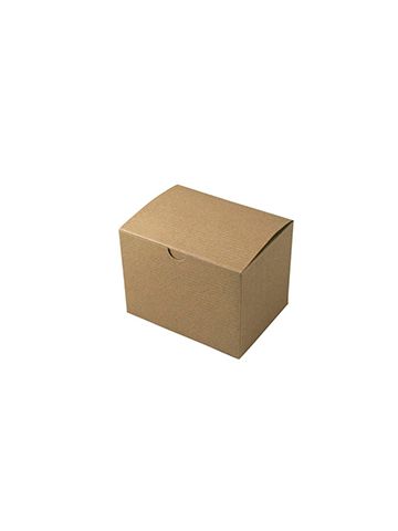 Kraft Folding Gift Boxes, 6" x 4.5" x 4.5"