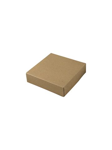 Kraft Folding Gift Boxes, 6.5" x 6.5" x 4"