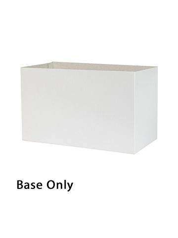 13" x 8" x 6", White Base, Hi Wall 2 Piece Gift Box