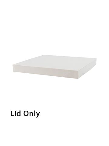 12" x 12", White Lid, Hi Wall 2 Piece Gift Box