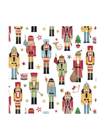 Tissue Paper, Designer Tissue Traditional Nutcracker, 20" x 30"