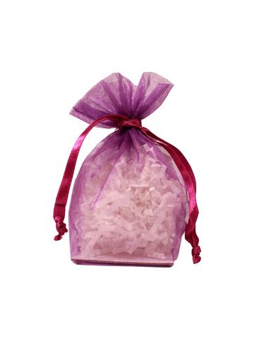 Gusseted Organza Bags, Ultra Violet, 4" x 6"