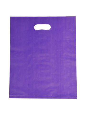 Grape, Frosted Merchandise Bags, 12" x 15"