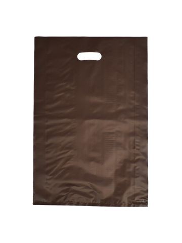 Espresso, Frosted Merchandise Bags, 14" x 3" x 21"