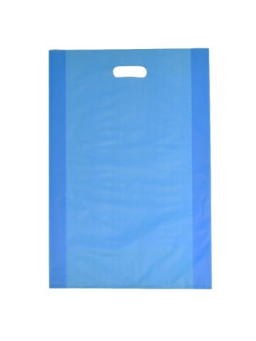 Ocean Blue, Frosted Merchandise Bags, 14" x 3" x 21"